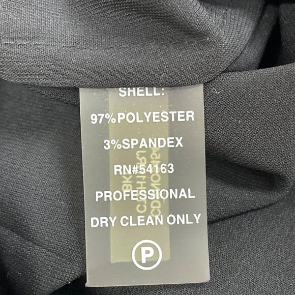 Calvin Klein Women's Black Dress Snap Button Waist Accents Size 10P - Picture 9 of 10